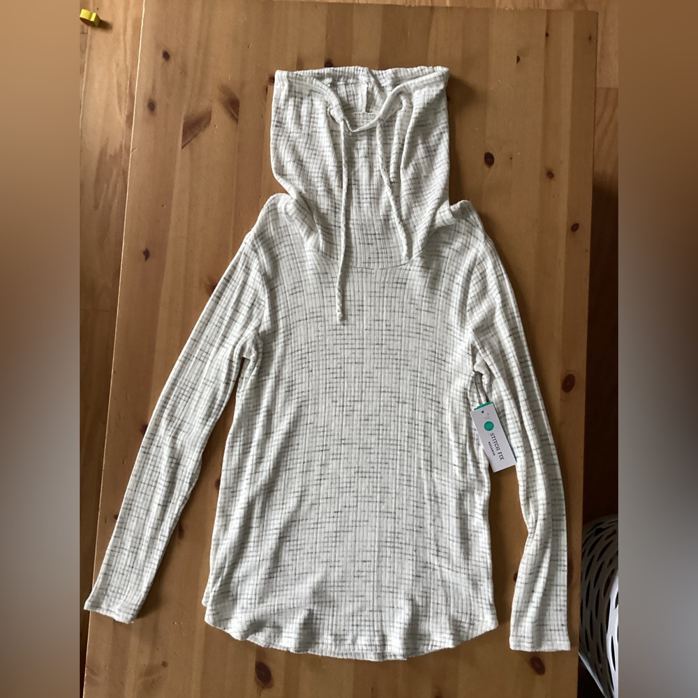 PINK CLOVER Poplar Cowl Neck Brushed Knit Top